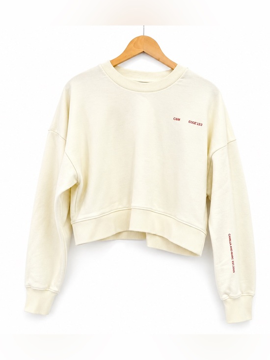 camilla & marc Tops - C&M Camilla and Marc Nelson Crew Sweatshirt Lemon Butter Size US 8 100% Cotton